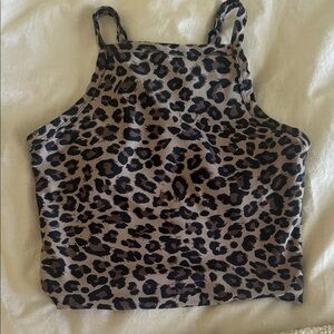 Abercrombie & Fitch YPB Leopard Print Women's Top